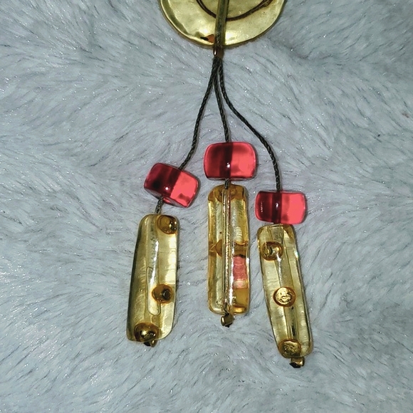 Art to Wear Wire and Bead Pendant - Picture 6 of 8